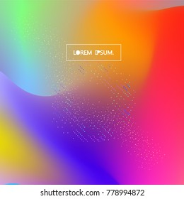  Fluid color background. Liquid shape on white. Eps10 vector.
