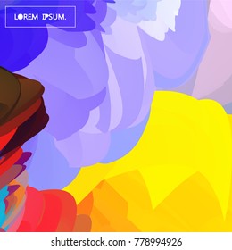  Fondo de color fluido. Forma líquida en blanco. Vector Eps10.