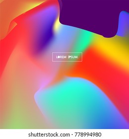  Fluid color background. Liquid shape on white. Eps10 vector.