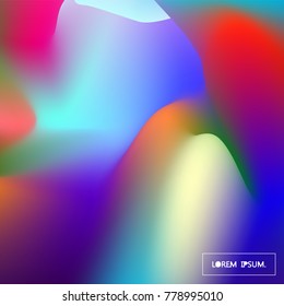  Fluid color background. Liquid shape on white. Eps10 vector.