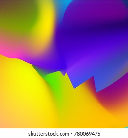 Fluid color background. Liquid shape on white. Eps10 vector.
