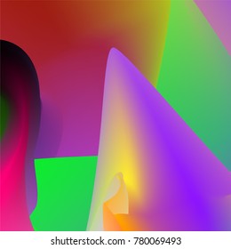 Fluid color background. Liquid shape on white. Eps10 vector.
