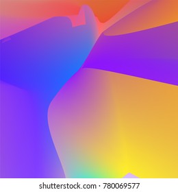 Fondo de color fluido. Forma líquida en blanco. Vector Eps10.
