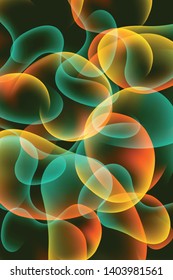 Fluid color covers set. Colorful bubble shapes with gradients. Trendy design