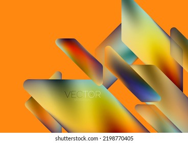 Fluid color dynamic geometric shapes abstract background. Vector illustration for wallpaper banner background or landing page