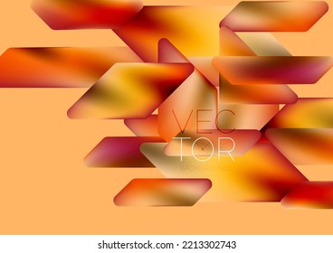 Fluid color dynamic geometric shapes abstract background. Vector illustration for wallpaper banner background or landing page