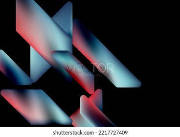 Fluid color dynamic geometric shapes abstract background. Vector illustration for wallpaper banner background or landing page