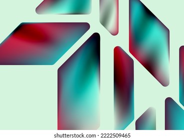 Fluid color dynamic geometric shapes abstract background. Vector illustration for wallpaper banner background or landing page
