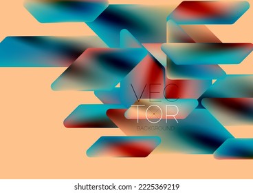 Color del fluido formas geométricas dinámicas de fondo abstracto. Ilustración vectorial para fondo de banner de fondo o página de aterrizaje de papel pintado