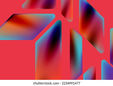Fluid color dynamic geometric shapes abstract background. Vector illustration for wallpaper banner background or landing page