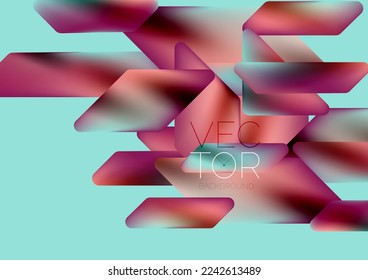 Fluid color dynamic geometric shapes abstract background. Vector illustration for wallpaper banner background or landing page