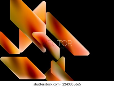 Fluid color dynamic geometric shapes abstract background. Vector illustration for wallpaper banner background or landing page