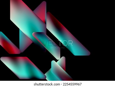Fluid color dynamic geometric shapes abstract background. Vector illustration for wallpaper banner background or landing page