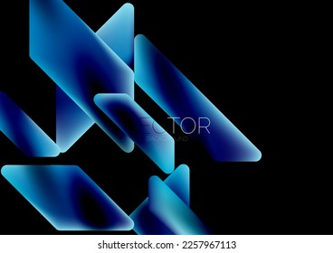 Fluid color dynamic geometric shapes abstract background. Vector illustration for wallpaper banner background or landing page