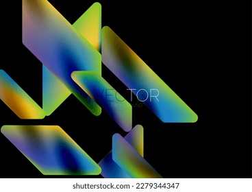Color del fluido formas geométricas dinámicas de fondo abstracto. Ilustración vectorial para fondo de banner de fondo o página de aterrizaje de papel pintado