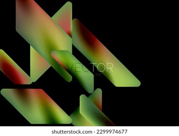 Fluid color dynamic geometric shapes abstract background. Vector illustration for wallpaper banner background or landing page