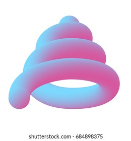 Fluid color element lettering vector illustration