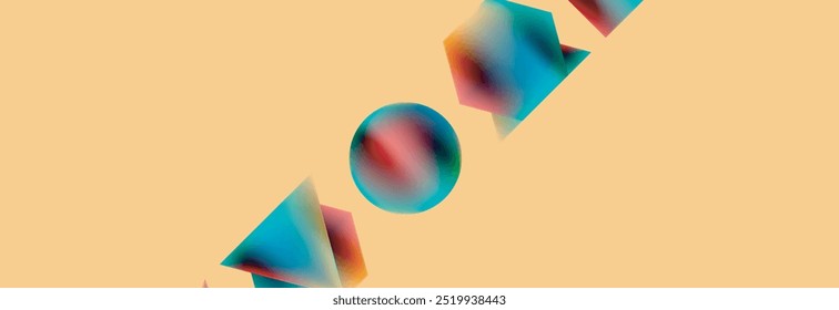 Fondo abstracto de Formas geométricas de color fluido. Ilustración vectorial para el Fondo de pantalla, Anuncio, fondo, tarjeta, ilustración del libro, landing page