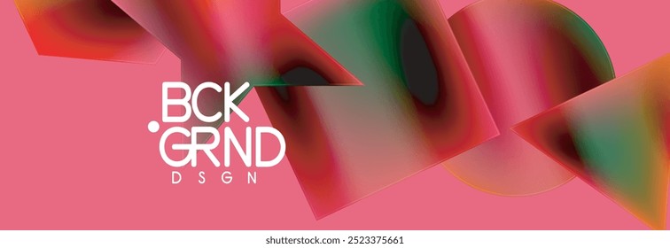 Fluid color geometric shapes abstract background. Vector Illustration For Wallpaper, Banner, Background, Card, Book Illustration, landing page