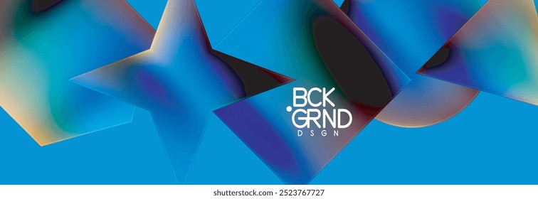 Fluid color geometric shapes abstract background. Vector Illustration For Wallpaper, Banner, Background, Card, Book Illustration, landing page