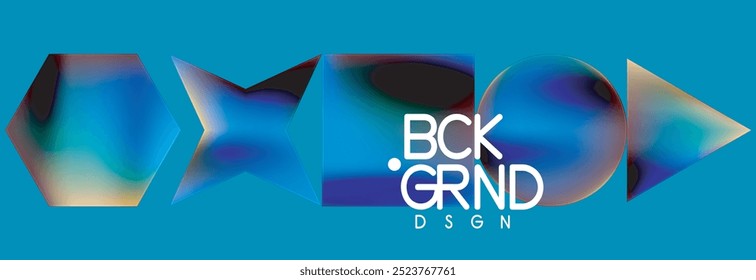 Fluid color geometric shapes abstract background. Vector Illustration For Wallpaper, Banner, Background, Card, Book Illustration, landing page