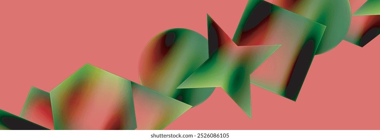 Fluid color geometric shapes abstract background. Vector Illustration For Wallpaper, Banner, Background, Card, Book Illustration, landing page