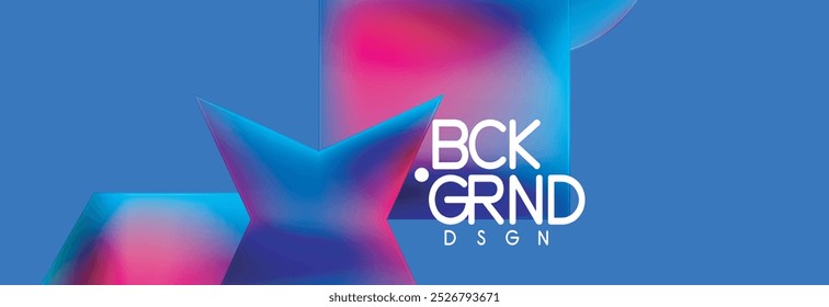 Fluid color geometric shapes abstract background. Vector Illustration For Wallpaper, Banner, Background, Card, Book Illustration, landing page