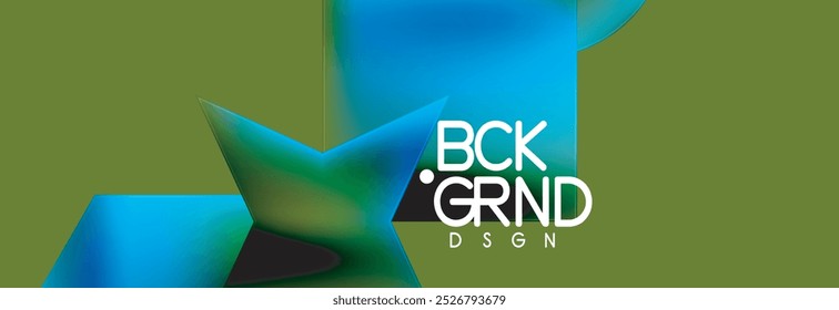 Fluid color geometric shapes abstract background. Vector Illustration For Wallpaper, Banner, Background, Card, Book Illustration, landing page