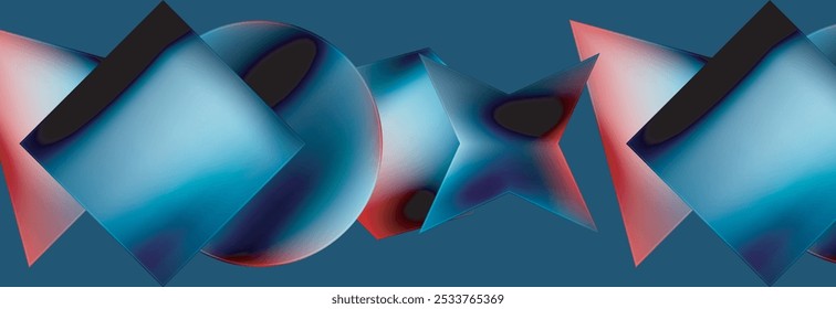 Fluid color geometric shapes abstract background. Vector Illustration For Wallpaper, Banner, Background, Card, Book Illustration, landing page