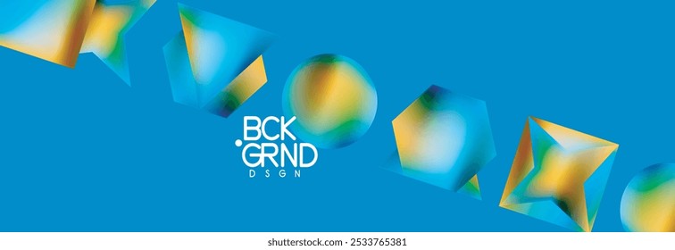Fluid color geometric shapes abstract background. Vector Illustration For Wallpaper, Banner, Background, Card, Book Illustration, landing page