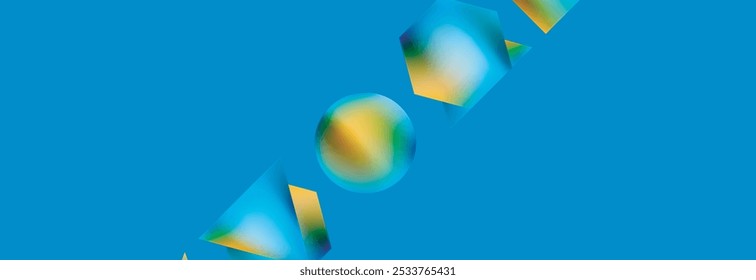 Fundo abstrato de formas geométricas de cores fluidas. Ilustração vetorial para papel de parede, banner, plano de fundo, cartão, ilustração de livro, página inicial