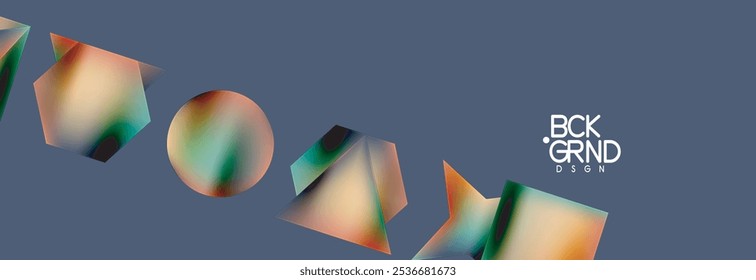 Fluid color geometric shapes abstract background. Vector Illustration For Wallpaper, Banner, Background, Card, Book Illustration, landing page