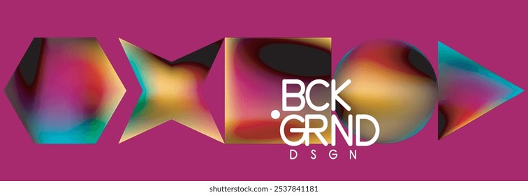 Fluid color geometric shapes abstract background. Vector Illustration For Wallpaper, Banner, Background, Card, Book Illustration, landing page