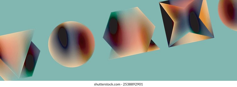 Fundo abstrato de formas geométricas de cores fluidas. Ilustração vetorial para papel de parede, banner, plano de fundo, cartão, ilustração de livro, página inicial