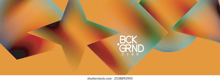 Fluid color geometric shapes abstract background. Vector Illustration For Wallpaper, Banner, Background, Card, Book Illustration, landing page