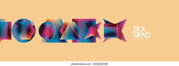 Fluid color geometric shapes abstract background. Vector Illustration For Wallpaper, Banner, Background, Card, Book Illustration, landing page
