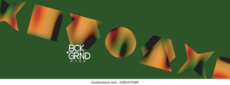 Fluid color geometric shapes abstract background. Vector Illustration For Wallpaper, Banner, Background, Card, Book Illustration, landing page