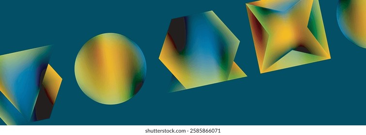 Fluid color geometric shapes abstract background. Vector Illustration For Wallpaper, Banner, Background, Card, Book Illustration, landing page