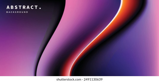 Fluid color gradient background. Purple and red blurred liquid color gradation. For social media template, landing page, or advertisement.