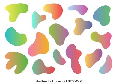 Fluid Color gradient Background Set