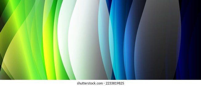 Fluid color gradients with dynamic wave line effect. Vector Illustration For Wallpaper, Banner, Background, Card, Book Illustration, landing page