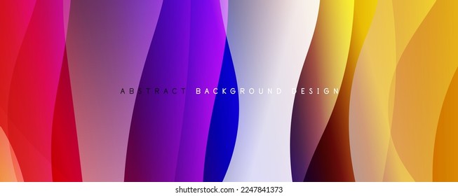 Fluid color gradients with dynamic wave line effect. Vector Illustration For Wallpaper, Banner, Background, Card, Book Illustration, landing page