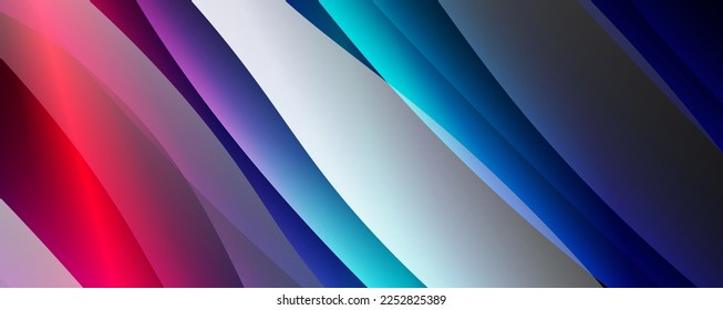 Gradientes de color fluido con efecto de línea de onda dinámica. Ilustración vectorial para fondo de escritorio, pancarta, fondo, tarjeta, ilustración del libro, página de inicio