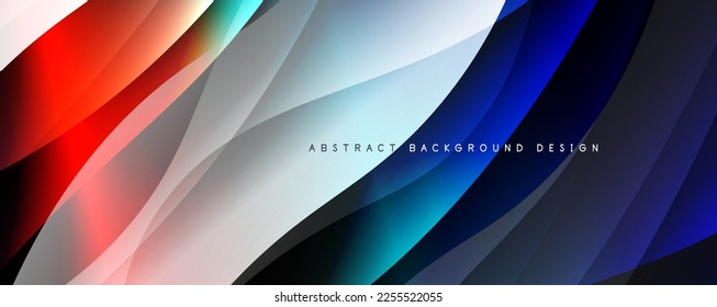Gradientes de color fluido con efecto de línea de onda dinámica. Ilustración vectorial para fondo de escritorio, pancarta, fondo, tarjeta, ilustración del libro, página de inicio