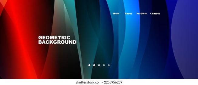 Fluid color gradients with dynamic wave line effect. Vector Illustration For Wallpaper, Banner, Background, Card, Book Illustration, landing page