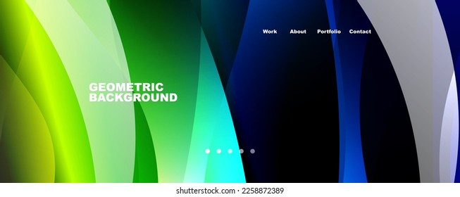 Fluid color gradients with dynamic wave line effect. Vector Illustration For Wallpaper, Banner, Background, Card, Book Illustration, landing page