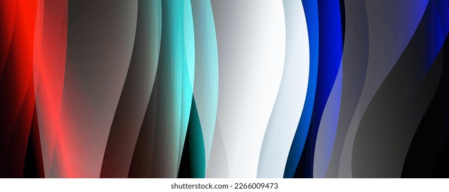 Fluid color gradients with dynamic wave line effect. Vector Illustration For Wallpaper, Banner, Background, Card, Book Illustration, landing page