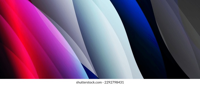 Fluid color gradients with dynamic wave line effect. Vector Illustration For Wallpaper, Banner, Background, Card, Book Illustration, landing page