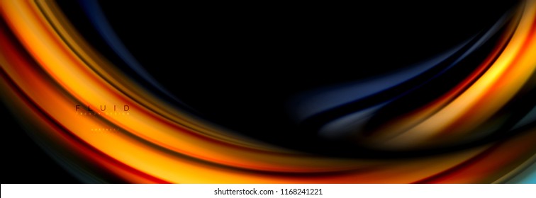 Fluid color motion concept, Vektorgrafik