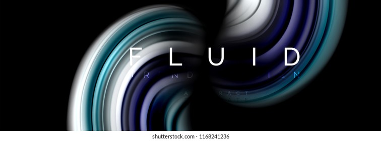 Fluid color motion concept, vector illustration